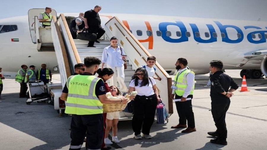 مطار حلب الدولي يستقبل أولى رحلات "فلاي دبي" لتدشين خط جوي مباشر مع الإمارات