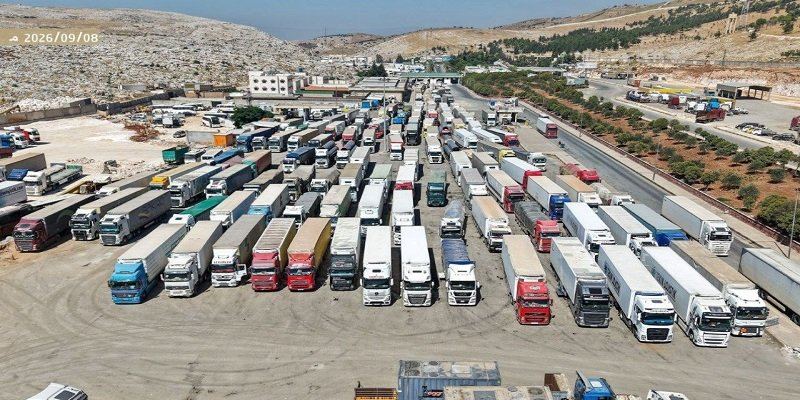 معبر باب الهوى يسجل عبور أكثر من مليوني طن من البضائع خلال 8 أشهر