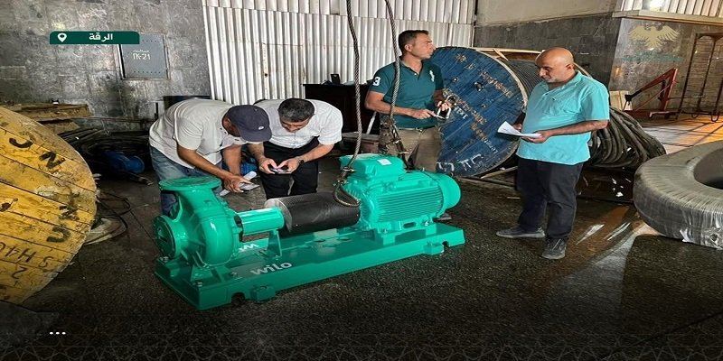 مؤسسة سد الفرات تتسلم 13 مضخة مياه جديدة بدعم من الصليب الأحمر والهلال الأحمر