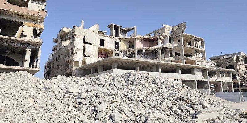 إخضاع منطقة الحجر الأسود بريف دمشق لقانون إزالة أنقاض الأبنية المتضررة