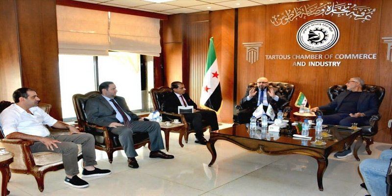 غرفة تجارة وصناعة طرطوس تبحث مع الاتحاد العربي للصناعات الجلدية سبل دعم القطاع