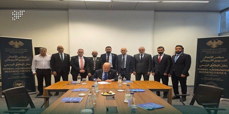 الإعلان عن تشكيل مجلس الأعمال السوري الأذربيجاني لتعزيز التعاون الاقتصادي