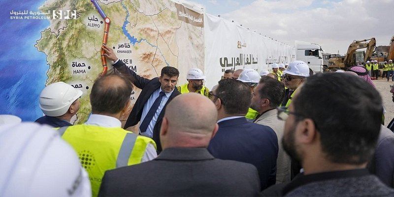 السورية للبترول تطلق أعمال استكمال المرحلة الثانية من خط الغاز العربي